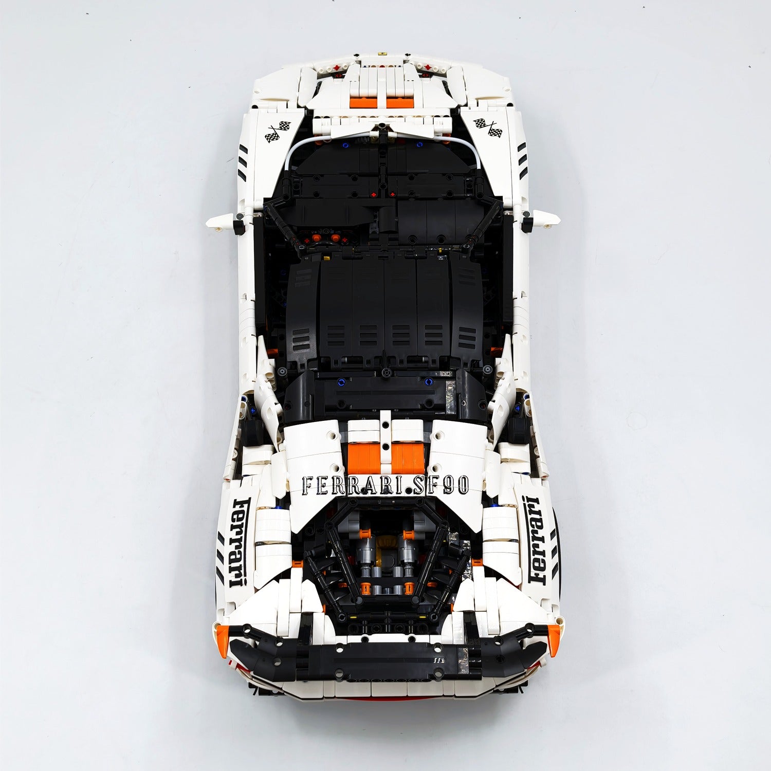 Klemmbao MOC-02 SF90 1:8 - Sportwagen Ferrarii SF90XX Car Technik Bausteine