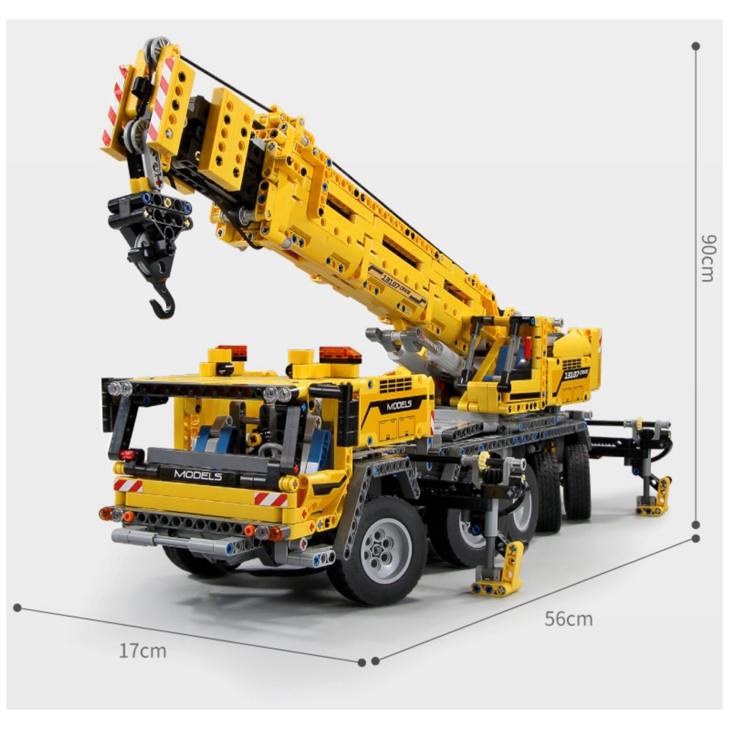 Mould King 13107 - ferngesteuerter Technik Bausteine Mobilkran - 2,4 GHz RC Crane