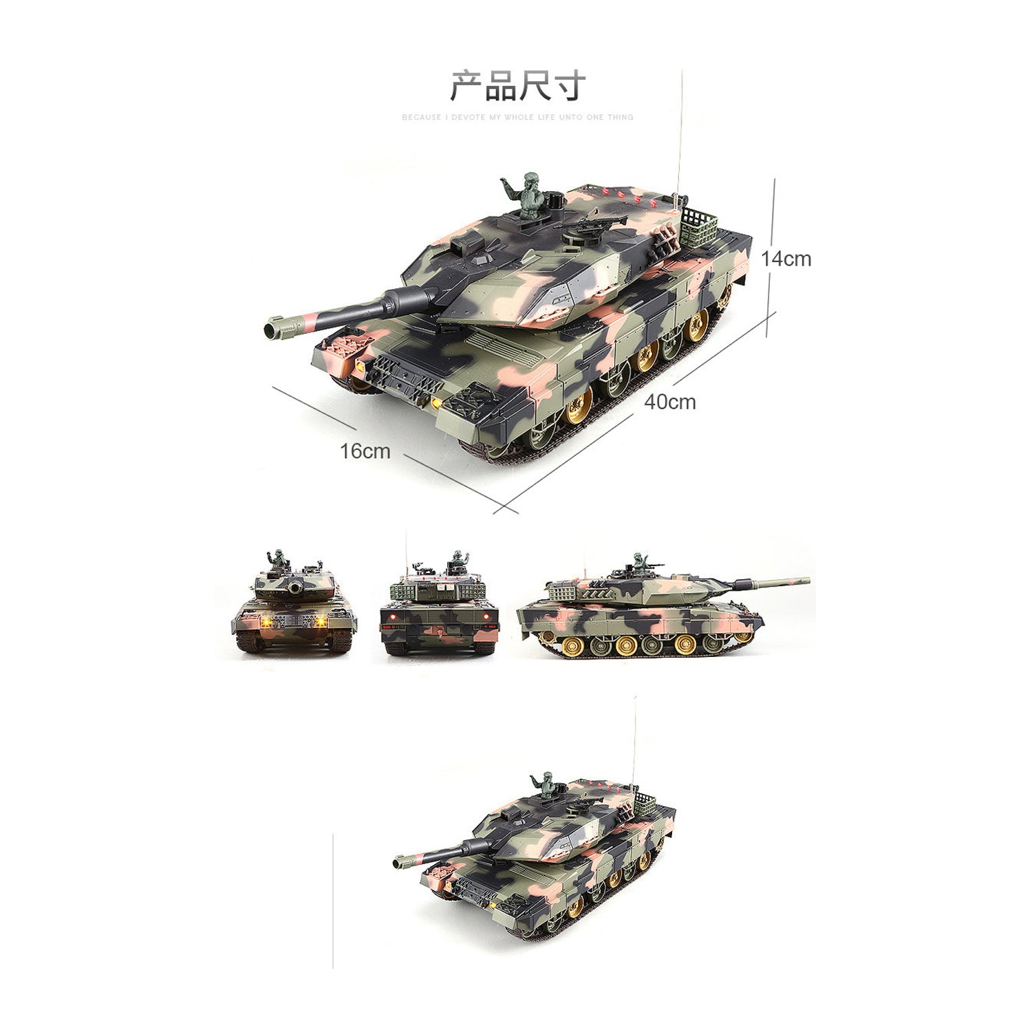 Heng Long Panzer im Maßstab 1:24 und 1:30 2.4G RC Panzer Militärfahrzeuge im Set