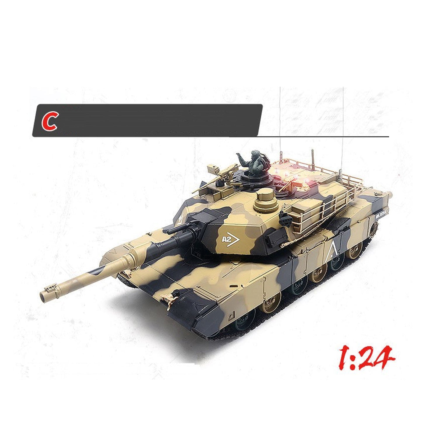 Heng Long Panzer im Maßstab 1:24 und 1:30 2.4G RC Panzer Militärfahrzeuge im Set