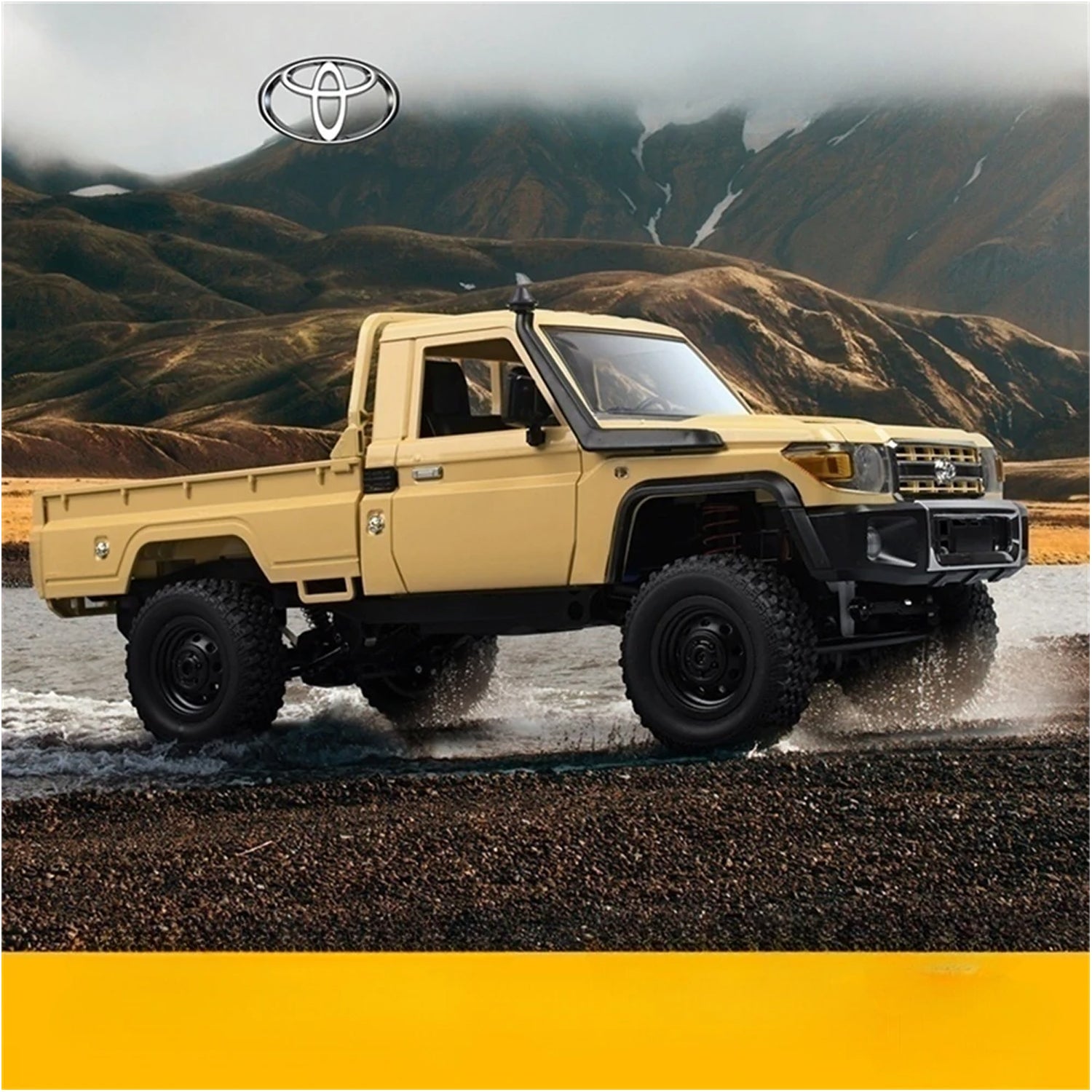MN82 RC Toyota Land Cruiser LC79 - Geländewagen mit 2.4G Fernbedienung und LED-Lichtfunktion