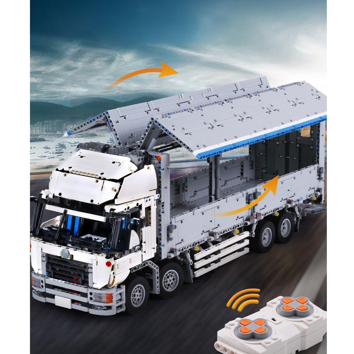 Mould King - 2,4 GHz RC LKW - Containertruck mit Powerfunktion